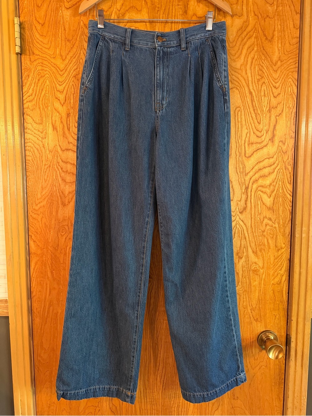 Madewell Wide-Leg Denim Jeans in Classic Blue